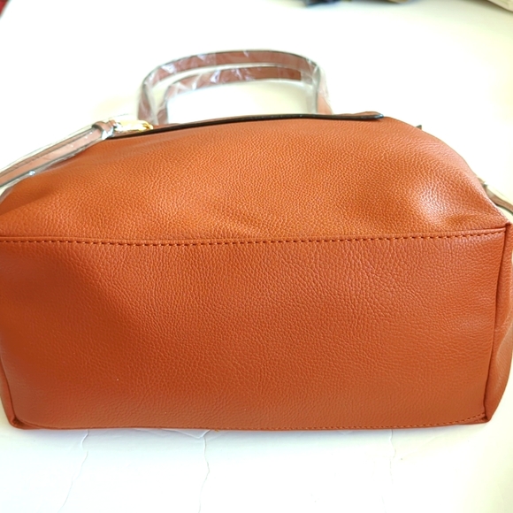 London Fog Nola Satchel Rust Colored NWT - Picture 8 of 11